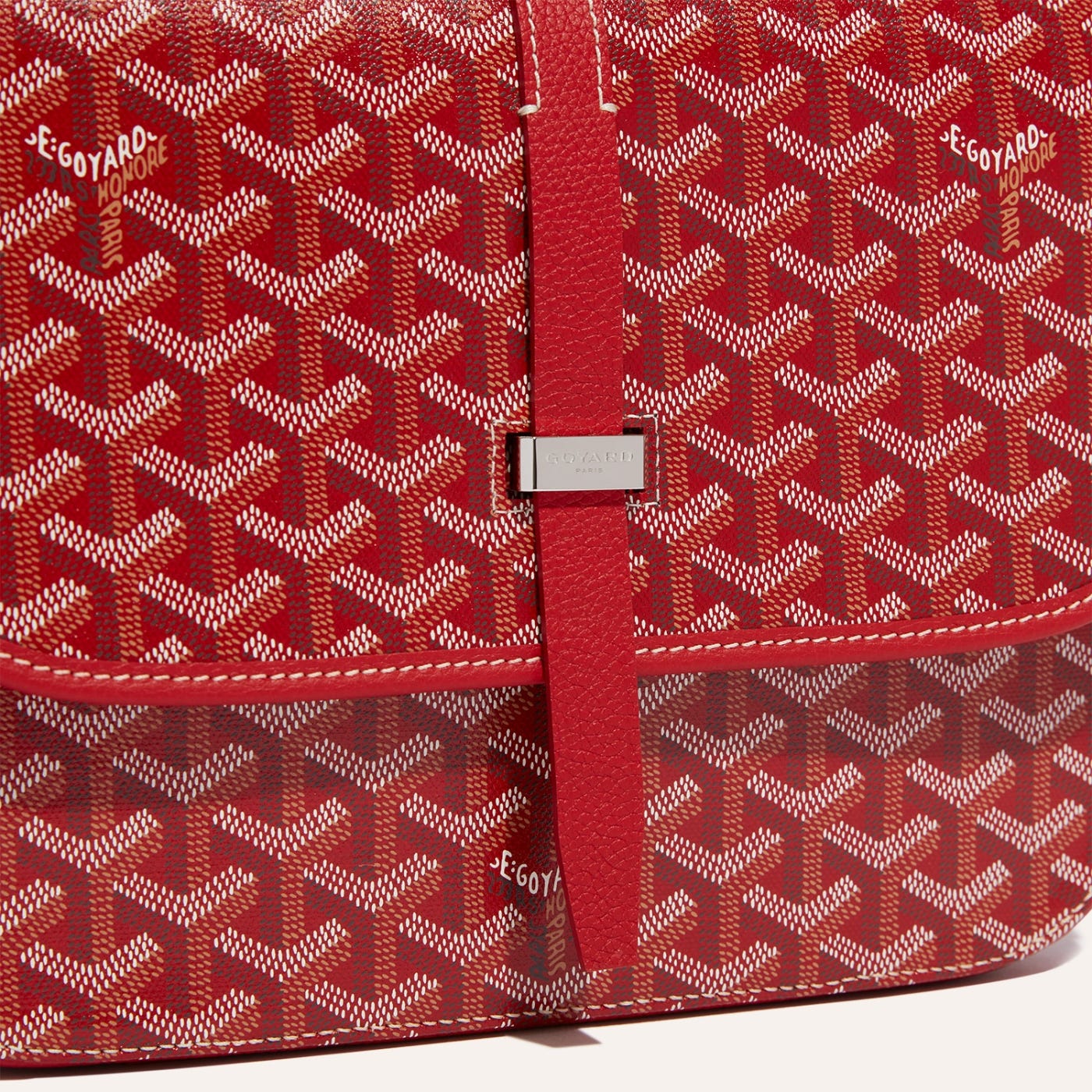 Goyard Belvedere MM Bag Red - Image 5
